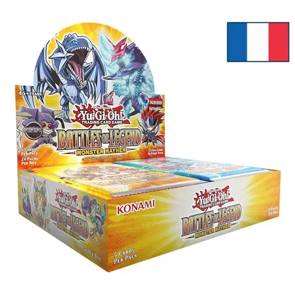 Boîte de 24 Boosters Yu-Gi-Oh! - Battles of Legend: Monster Mayhem (BLMM) FR Préco: 12/06/2025 Battles of Legend: