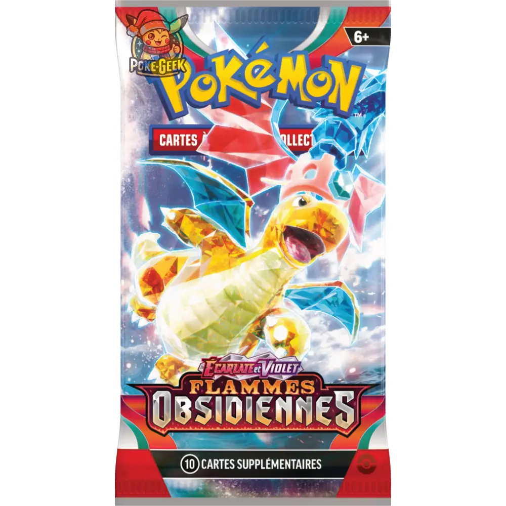 Booster Blister EV03 - FLAMMES OBSIDIENNES (1 Booster aléatoire) - FR - Poke-Geek