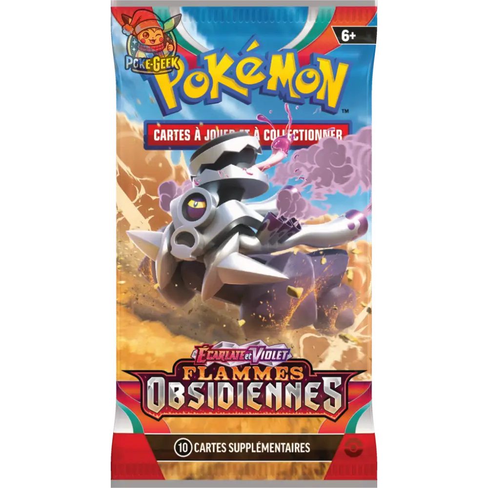 Booster Blister EV03 - FLAMMES OBSIDIENNES (1 Booster aléatoire) - FR - Poke-Geek
