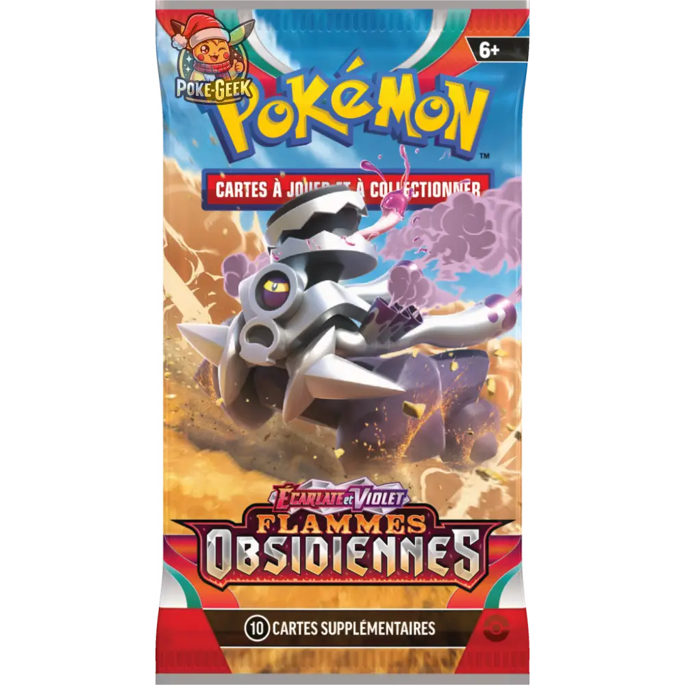 Booster Blister EV03 - FLAMMES OBSIDIENNES (1 Booster aléatoire) - FR - Poke-Geek