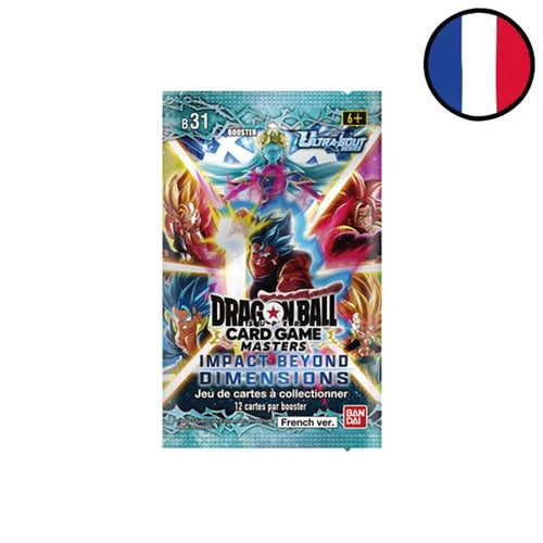 Booster blister unitaire Dragon Ball Super Card Game Masters DBS-B31 Impact Beyond Dimensions français
