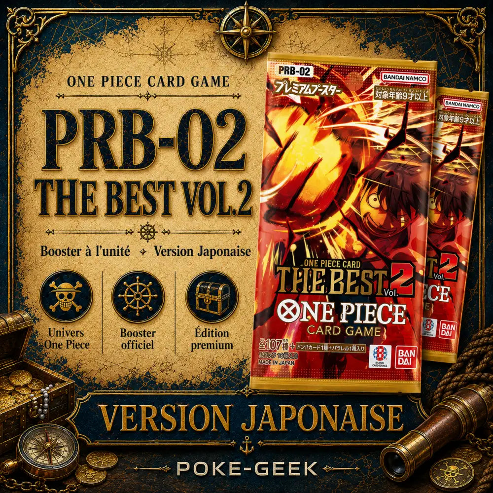 Booster One Piece Card Game – THE BEST Vol.2 [PRB-02] – Japonais - Poke-Geek
