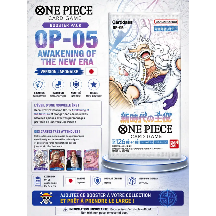 Booster One Piece OP-05 Awakening of the New Era – Japonais