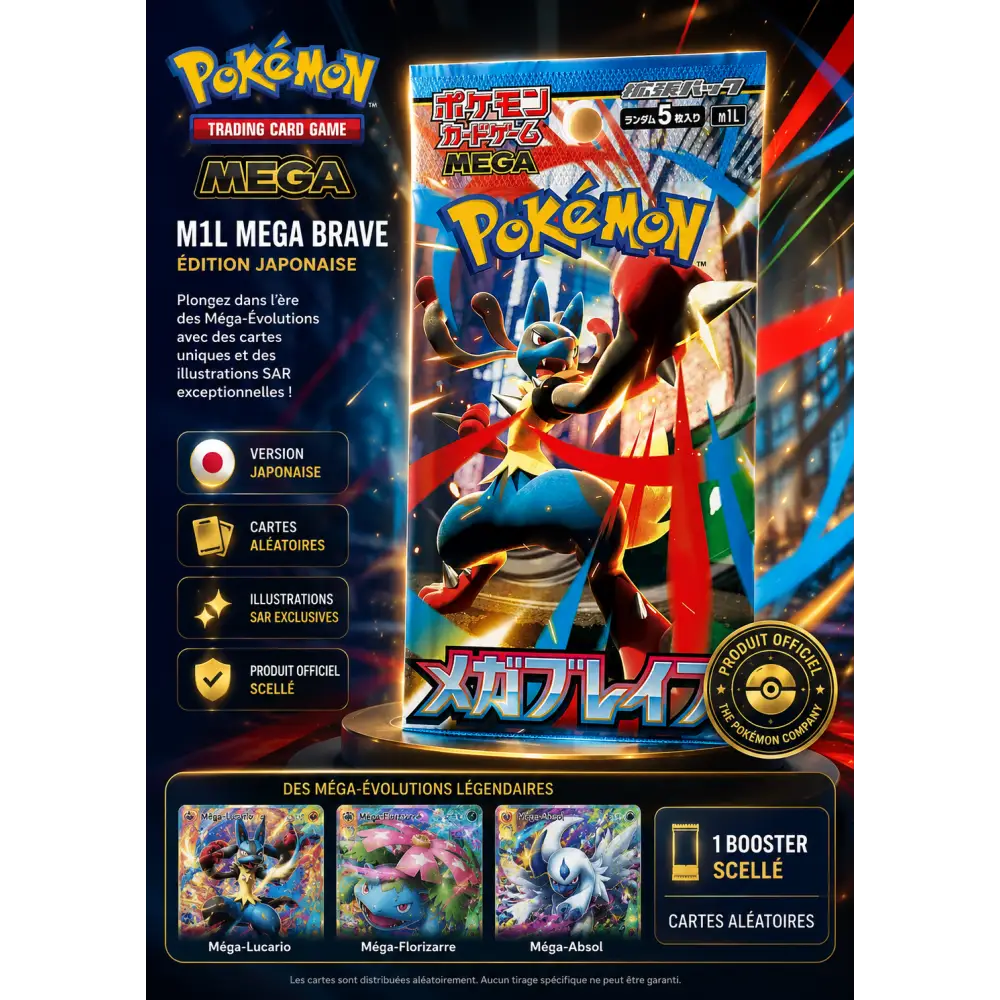 Booster Pokémon M1L Mega Brave – Édition Japonaise - Poke-Geek