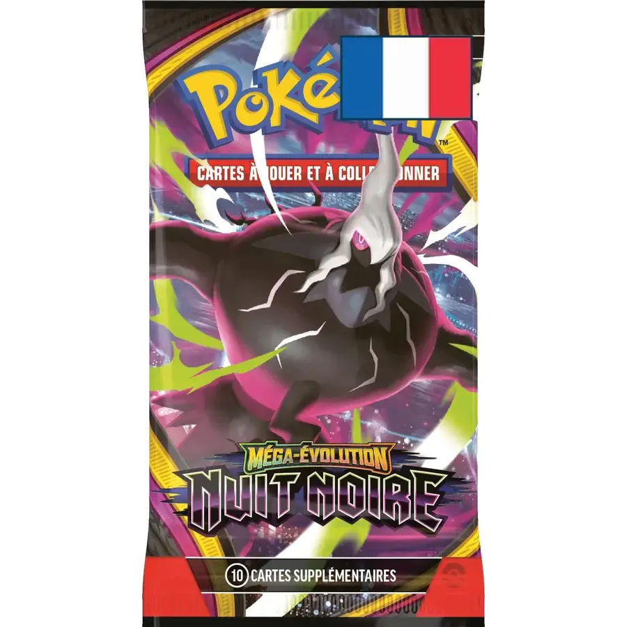 Booster Pokémon ME05 Nuit Noire – Illustration aléatoire – FR - Poke-Geek