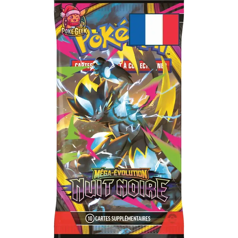 Booster Pokémon ME05 Nuit Noire – Illustration aléatoire – FR - Poke-Geek