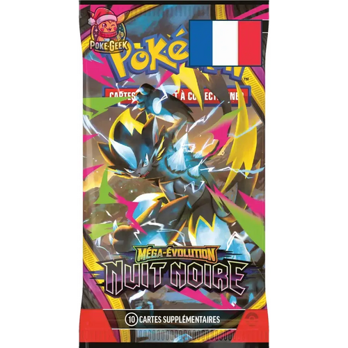 Booster Pokémon ME05 Nuit Noire – Illustration aléatoire – FR - Poke-Geek