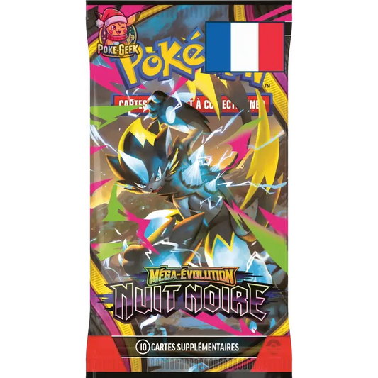 Booster Pokémon Nuit Noire ME5 – Illustration aléatoire – FR