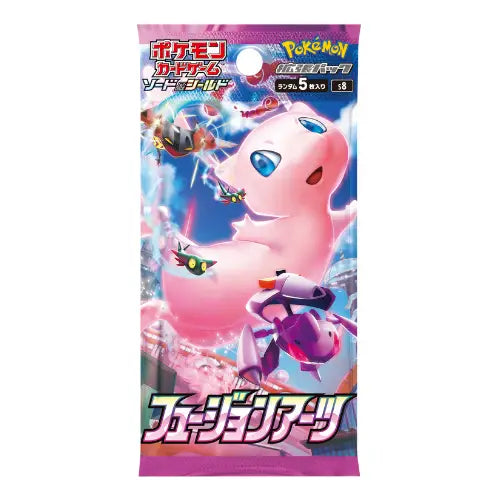 Booster Pokémon S8 Fusion Arts – 5 Cartes – Japonais