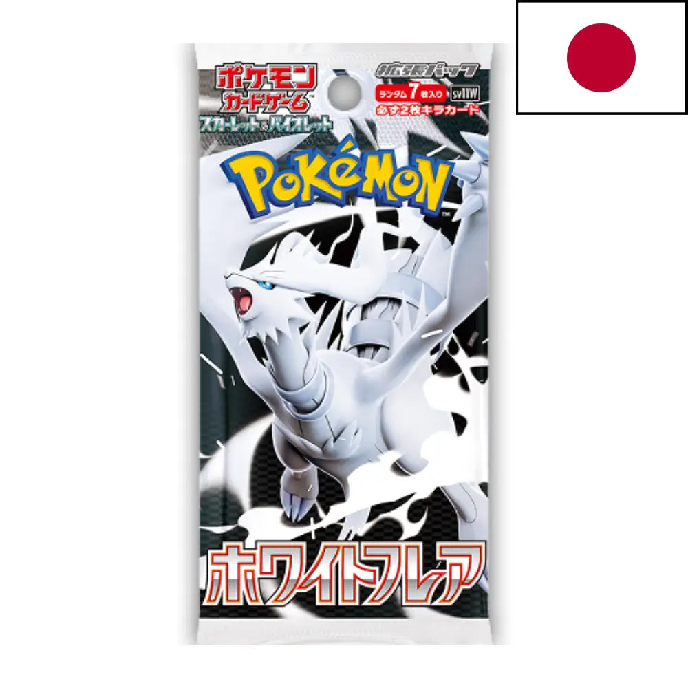 Booster Pokémon White Flare SV11W – 7 cartes – Écarlate et Violet – Version Japonaise