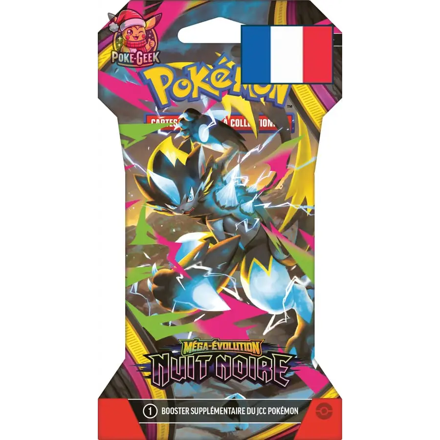 Booster sous Blister Pokémon ME05 Nuit Noire – Méga-Évolution – FR - Poke-Geek