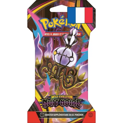 Booster sous Blister Pokémon ME05 Nuit Noire – Méga-Évolution – FR - Poke-Geek