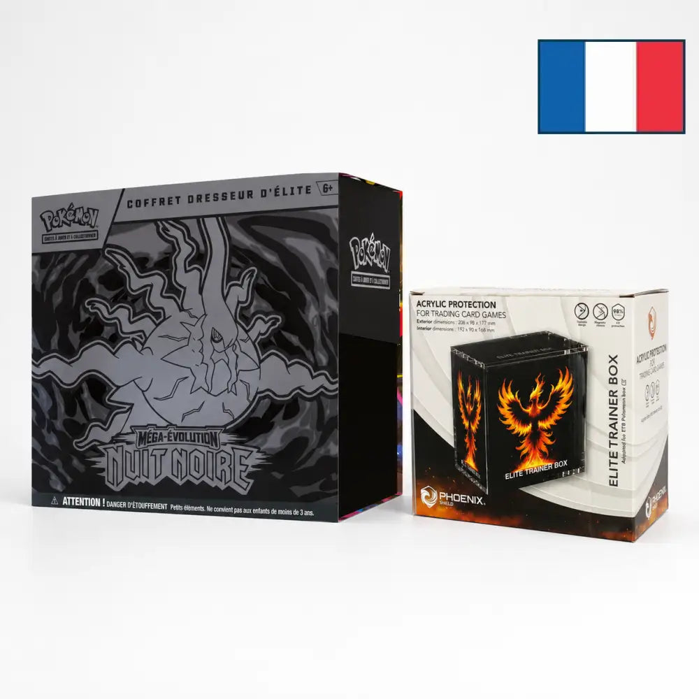 Bundle ETB ME05 Nuit Noire + Protection Acrylique Phoenix Shield – FR - Poke-Geek