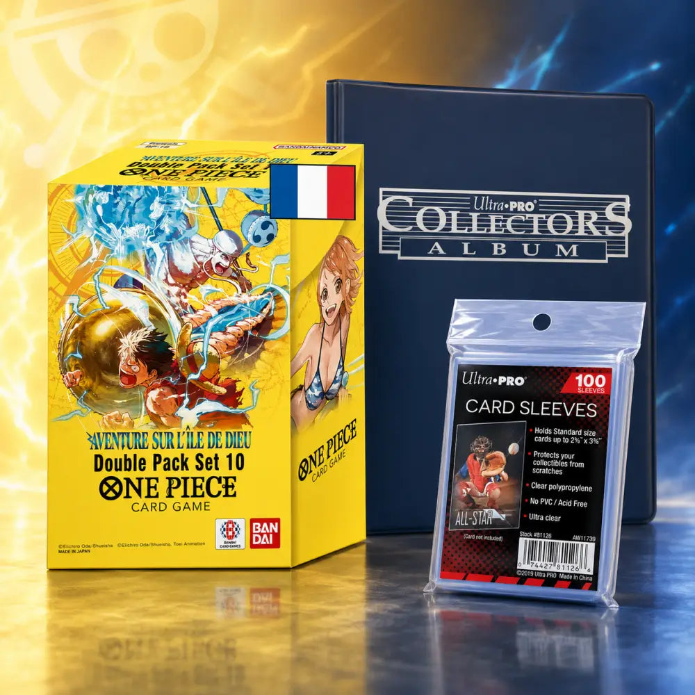 Bundle One Piece DP10 OP15-EB04 + Portfolio Ultra Pro + 100 Sleeves – FR - Poke-Geek