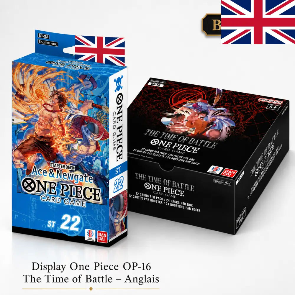 Bundle One Piece OP-16 The Time of Battle – Display + Starter Deck EX ST-30 – Anglais