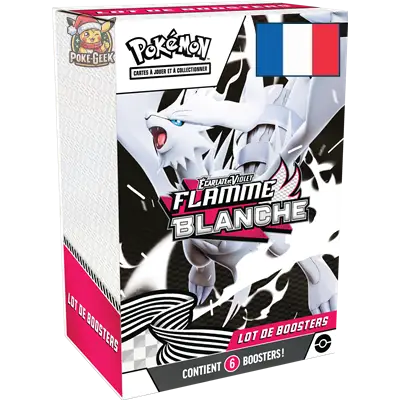 Bundle Pokémon EV10.5 – 1 Flamme Blanche et 1 Foudre Noire [FR] (1 Pack Max / Personne)