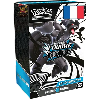 Bundle Pokémon EV10.5 – 1 Flamme Blanche et 1 Foudre Noire [FR] (1 Pack Max / Personne)