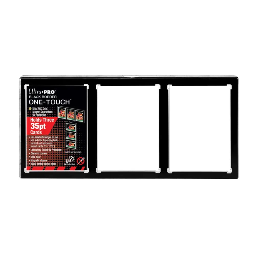 Cadre d'Exposition Ultra Pro Black Border One-Touch – 3 cartes TCG - Poke-Geek