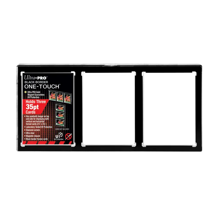 Cadre d'Exposition Ultra Pro Black Border One-Touch – 3 cartes TCG