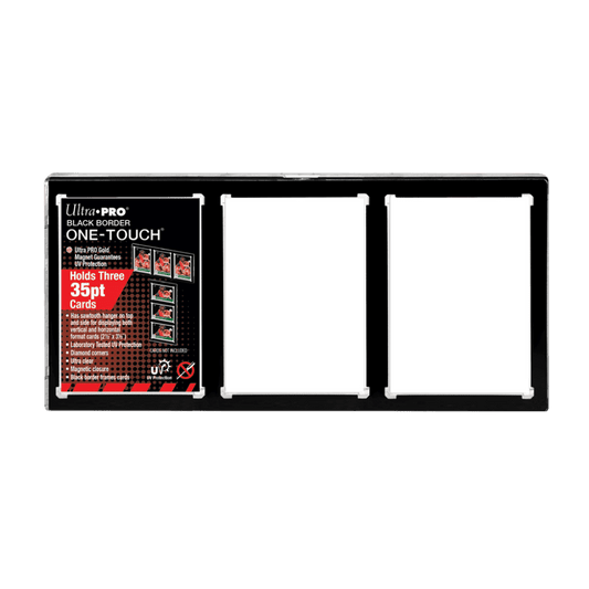 Cadre - Ultra Pro - Black Border One-Touch - Cadre d'exposition pour 3 cartes