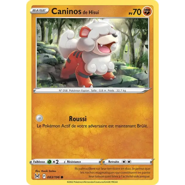 Hisuian Arcanine - SWSH Lost Origin - 83/196