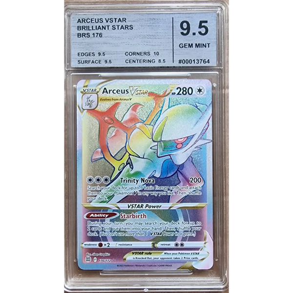 arceus rainbow pokemon card Graded 9.5 VSTAR BRS 176 BRILLIANT STARS English – Poke-Geek Buy in Bulk and Save per BOX!!:1 Easy Access Celebrate the incredible history Black Green Creature Deck