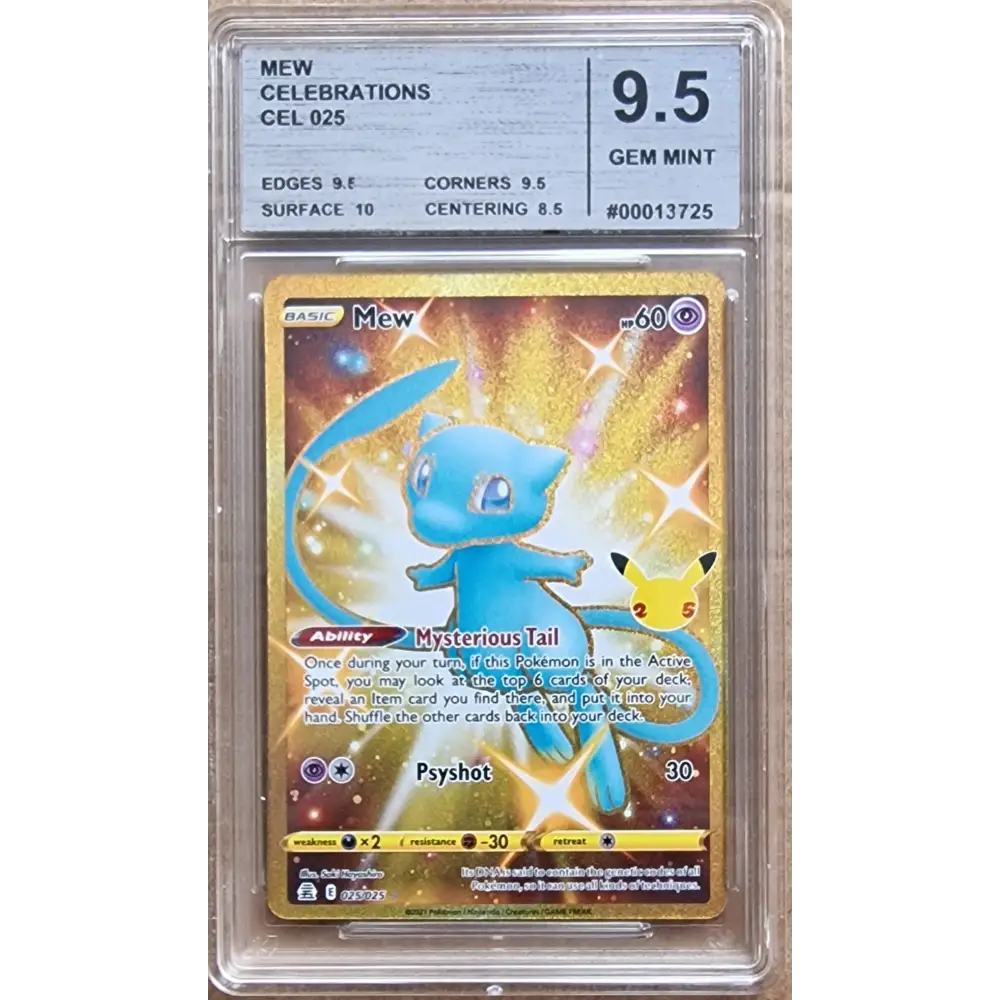 Carte Gradé 9.5 - Mew GOLD (CEL 025) Célébrations - Anglais - Poke-Geek