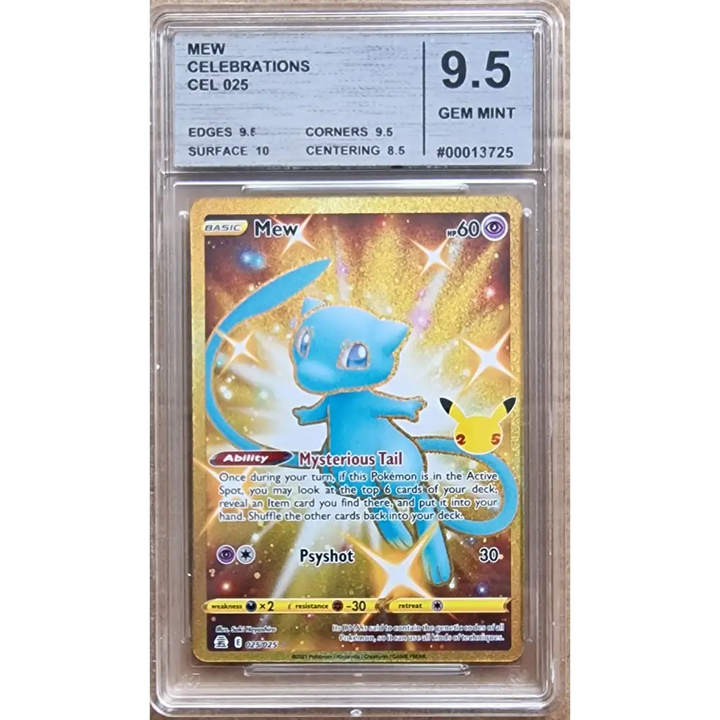 Carte Gradé 9.5 - Mew GOLD (CEL 025) Célébrations - Anglais