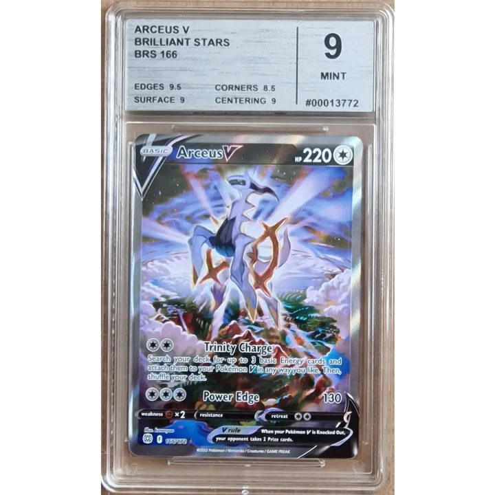 Carte Gradé 9 - Arceus V (BRS 166) Stars Étincelantes - Anglais