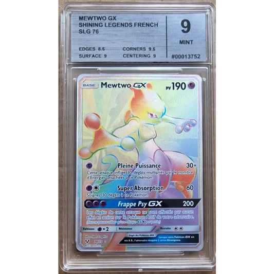 Grade 9 Card - Mewtwo GX (SLG 76) Shining Legends - FR