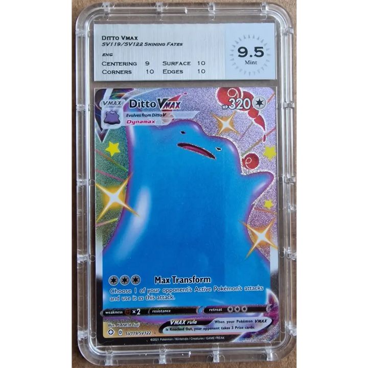 Carte gradé - Ditto VMAX SV119/SV122 - Destinées Radieuses - MTG 9.5 - ANGLAIS