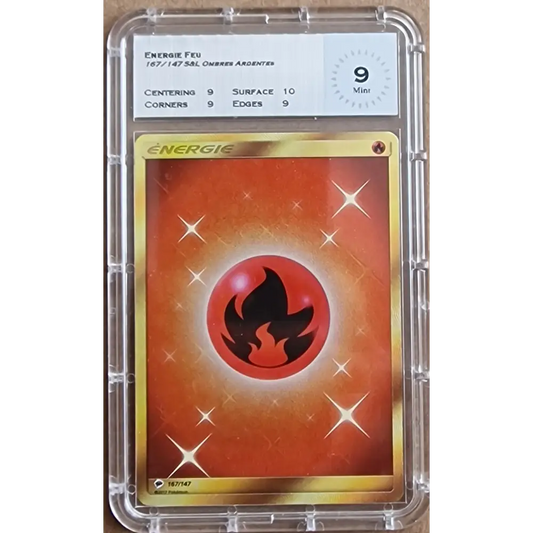 Graded Card - Fire Energy - 167/147 - Burning Shadows - MTG 9 - FR