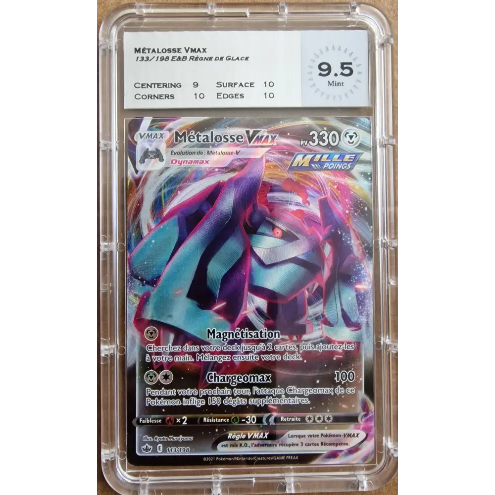 Carte gradé - Metalosse VMAX - 113/198  - MTG 9.5 - FR - Poke-Geek