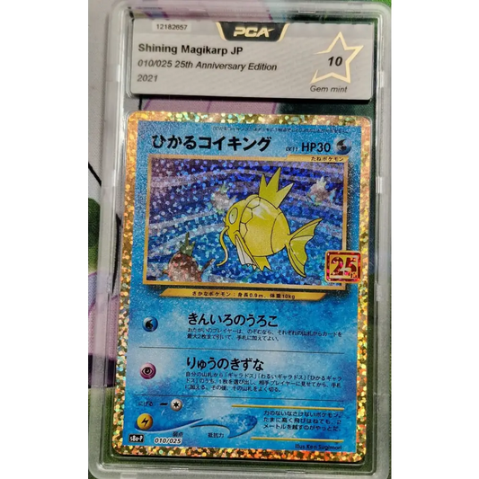 PCA 10 Graded Card - Shiny Magikarp (s8a-P 010) 25th Anniversary Edition - JAP