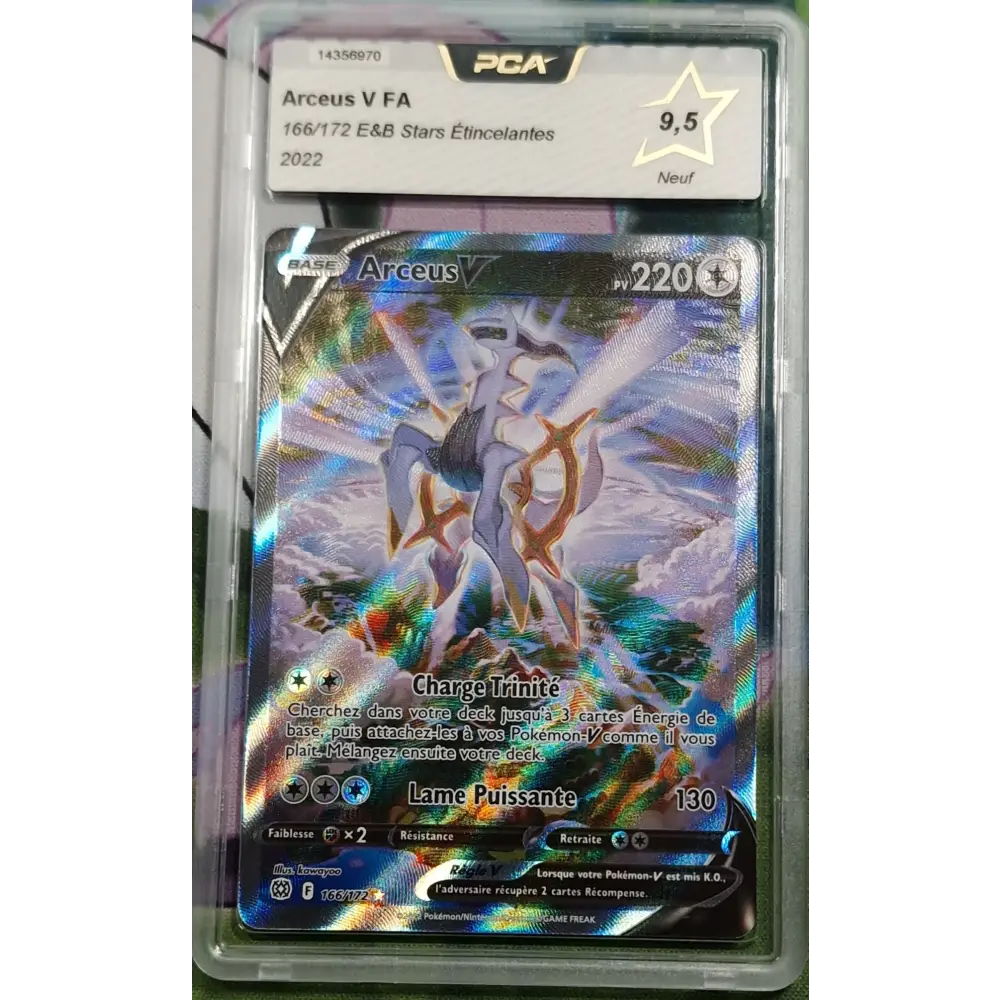 Carte gradé PCA 9.5 Arceus V (BRS 166) Stars Étincelantes - FR - Poke-Geek