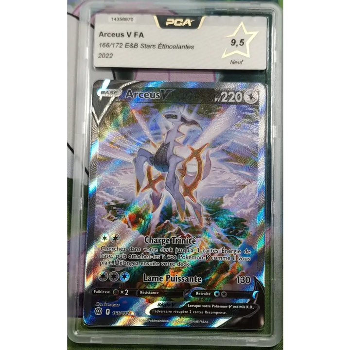 Carte gradé PCA 9.5 Arceus V (BRS 166) Stars Étincelantes - FR