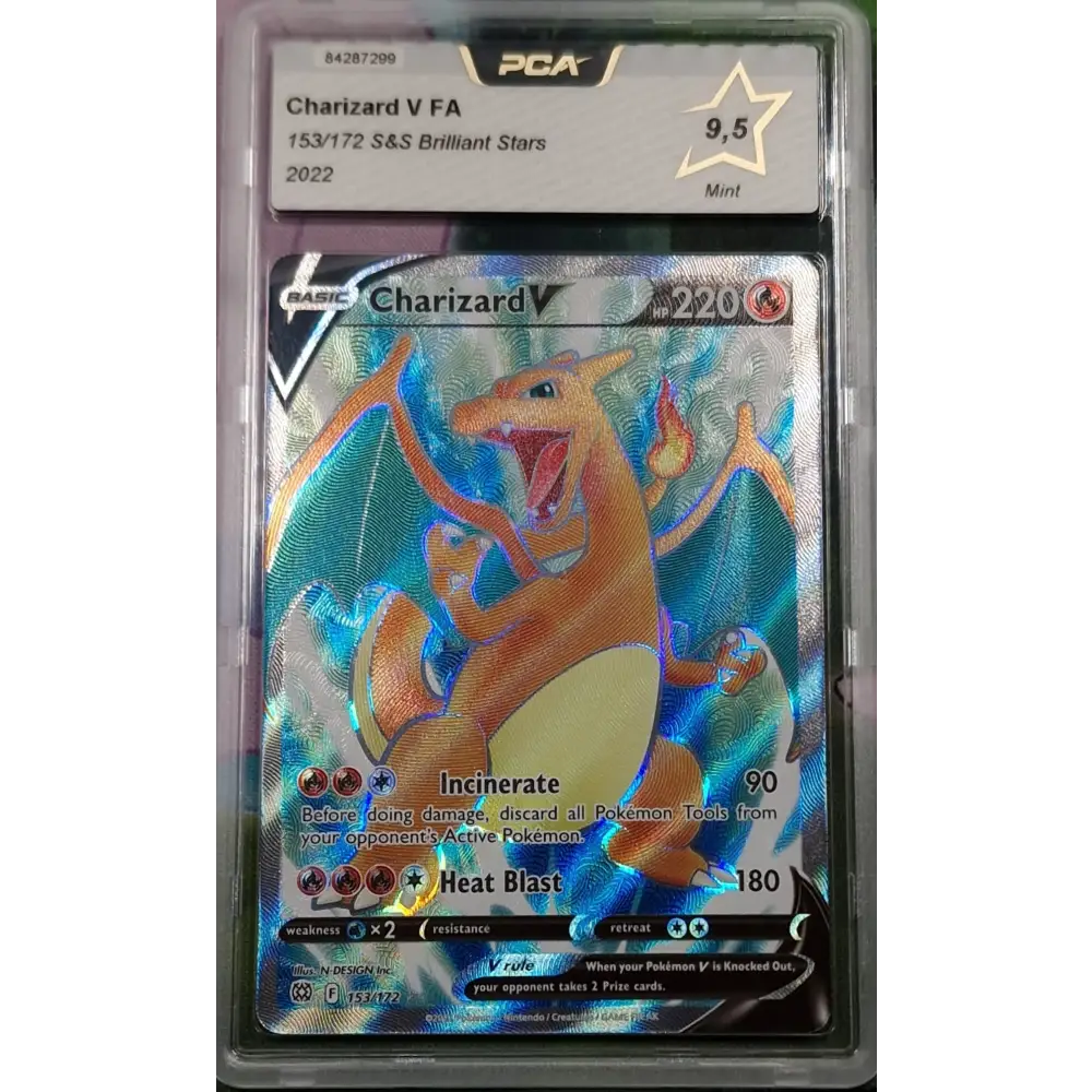 Carte gradé PCA 9.5 - Dracaufeu V (BRS 153) Stars Étincelantes - US - Poke-Geek