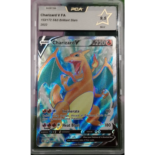 Carte gradé PCA 9.5 - Dracaufeu V (BRS 153) Stars Étincelantes - US