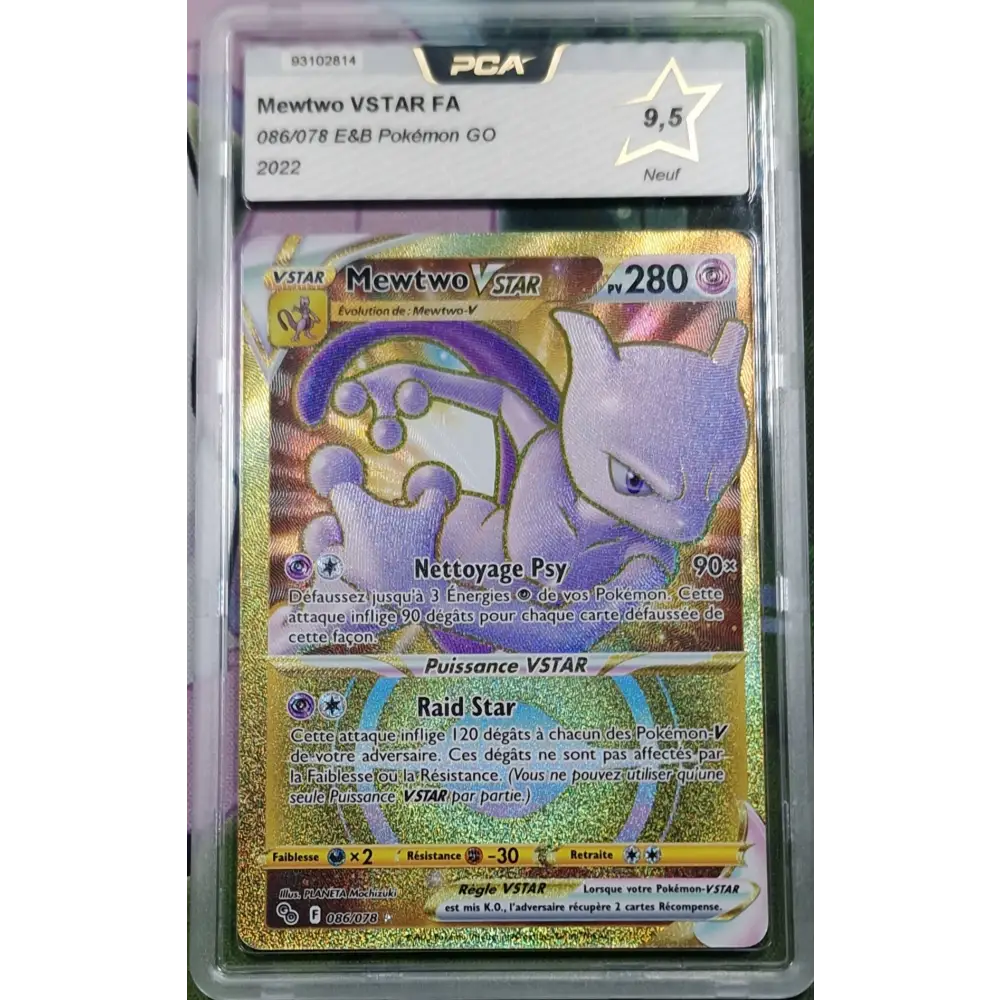 Carte gradé PCA 9.5 Mewtwo VSTAR (PGO 086) Pokémon GO - FR - Poke-Geek