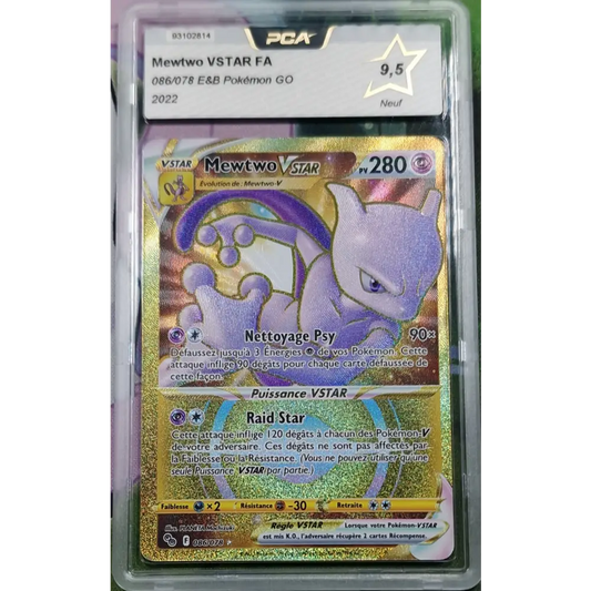 PCA 9.5 Graded Card Mewtwo VSTAR (PGO 086) Pokémon GO - FR
