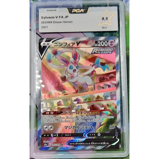 Carte gradé PCA 9.5 - Nymphali V (s6a 083) Eevee Heroes - JPN - Poke-Geek