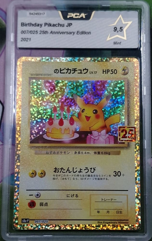Carte gradé PCA 9.5 - _____'s Pikachu (s8a-P 007) 25th Anniversary Edition - JPN