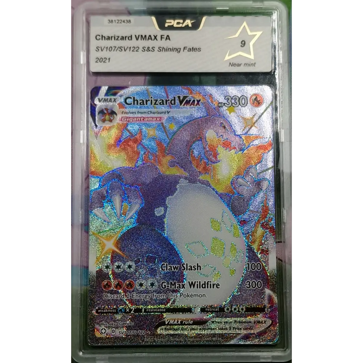 Carte gradé PCA 9 - Dracaufeu VMAX () Destinées Radieuses - US