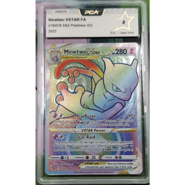 Carte gradée PCA 9 Mewtwo VSTAR PGO 079 Pokémon GO US