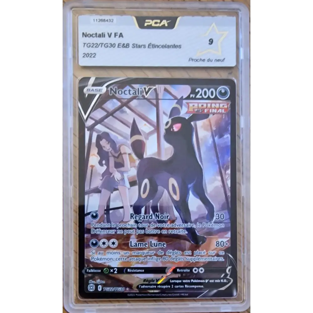 Carte gradé PCA 9 - Noctali V (BRS TG22) Stars Étincelantes - FR - Poke-Geek