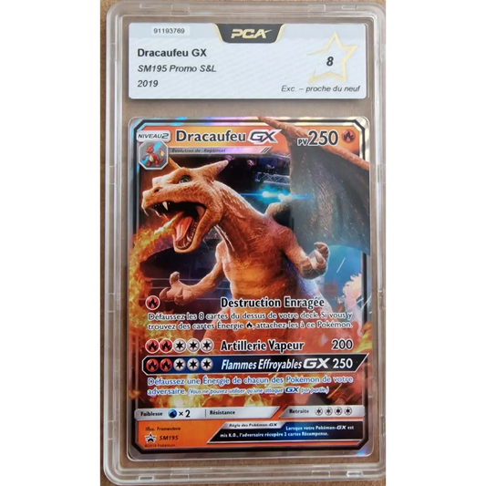 PCA Graded Card 8 - Charizard GX - SM195 S&L - 2019