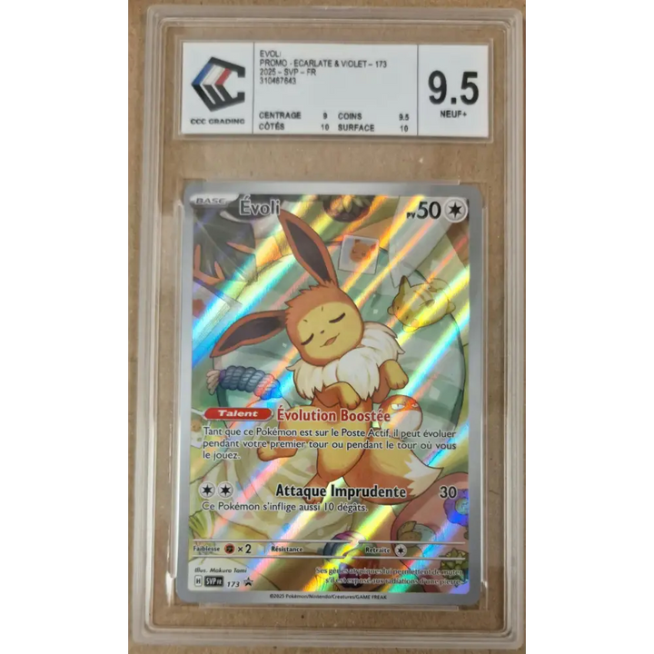 Carte Pokémon Évoli 173 – Promo Écarlate et Violet – FR – CCC 9.5 Neuf+