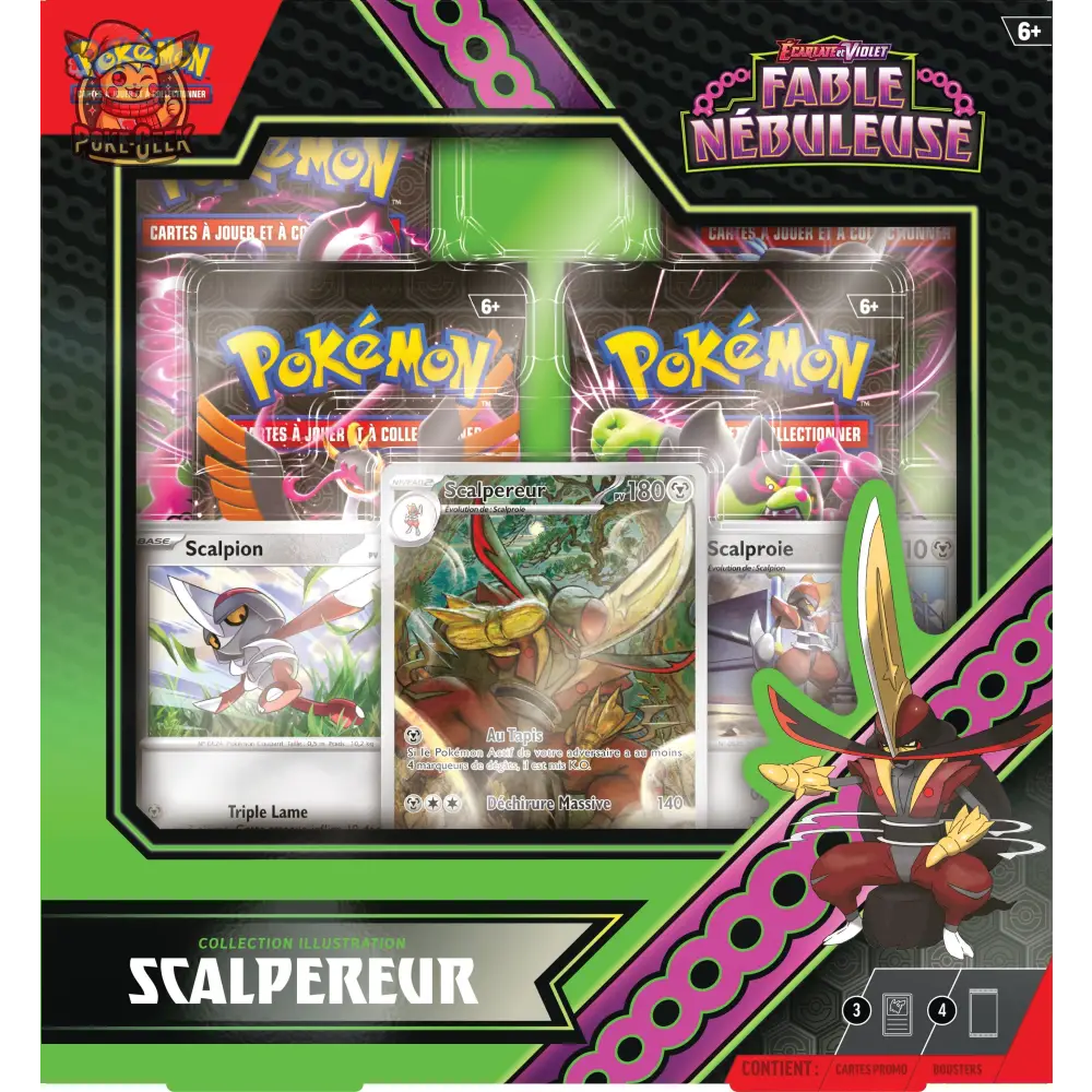 Pokémon Jcc - Écarlate Et Violet Coffret Ir (4 Boosters) Ev6.5 Fr Precommande 02/08/2024