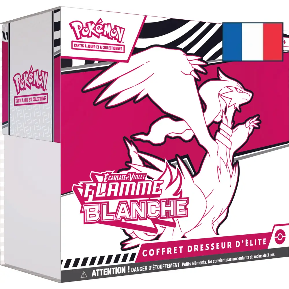Coffret Dresseur d’Élite Écarlate & Violet: Foudre Noire / Flamme Blanche – FR Flamme Blanche