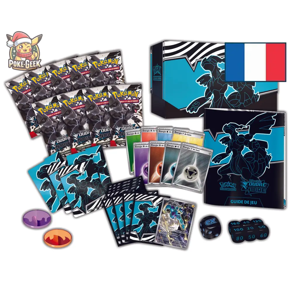 Coffret Dresseur d'Élite Écarlate & Violet : Foudre Noire / Flamme Blanche – FR - Poke-Geek